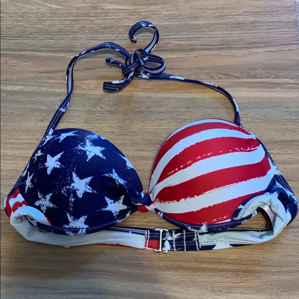 American flag bikini top